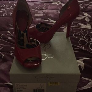 Jessica Simpson red dress shoes